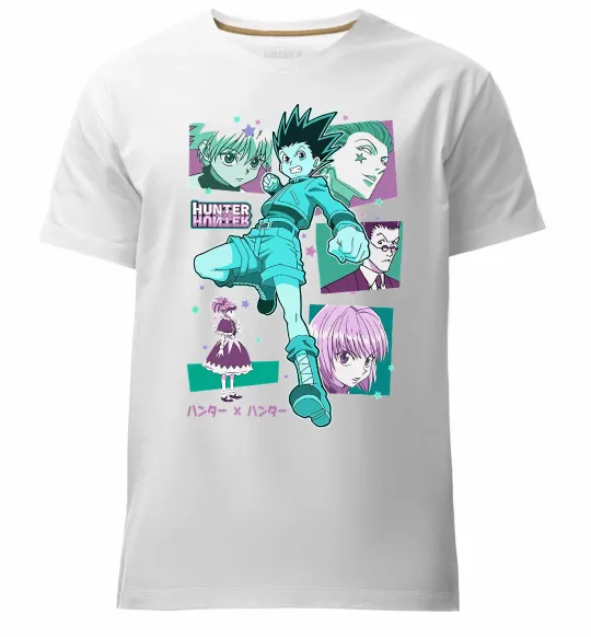 Чоловіча преміум футболка Hunter x Hunter Gon Freecss Білий фото