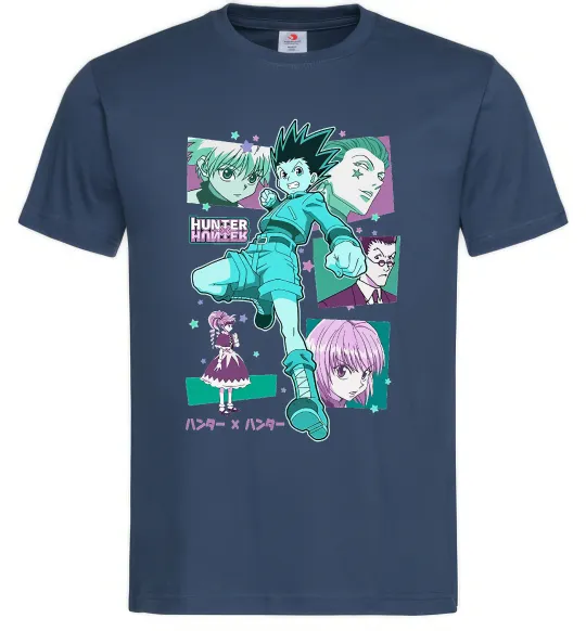 Мужская футболка Hunter x Hunter Gon Freecss Темно-синий фото