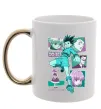 Чашка з кольоровою ручкою Hunter x Hunter Gon Freecss Золото фото