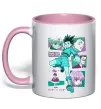 Чашка з кольоровою ручкою Hunter x Hunter Gon Freecss Ніжно рожевий фото
