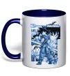 Чашка с цветной ручкой Dragon Ball Глубокий темно-синий фото