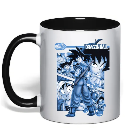 Чашка с цветной ручкой Dragon Ball Черный фото