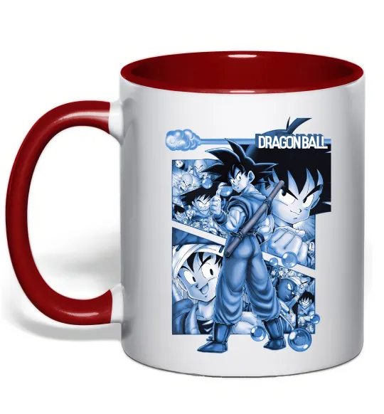 Чашка с цветной ручкой Dragon Ball Красный фото