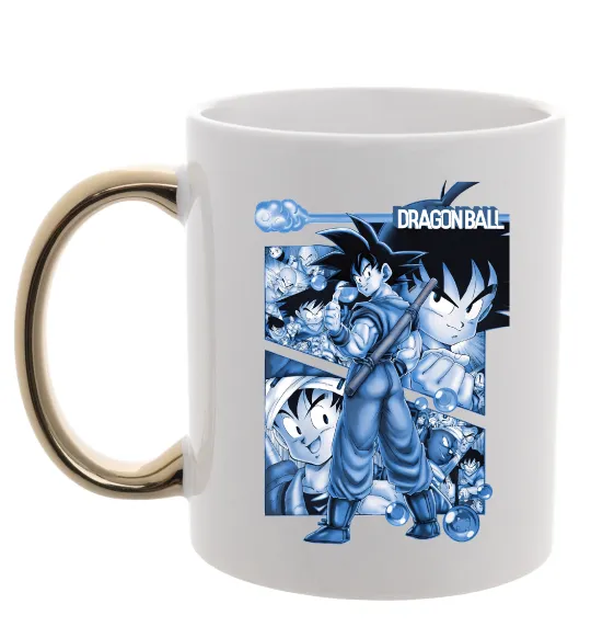 Чашка с цветной ручкой Dragon Ball Золото фото