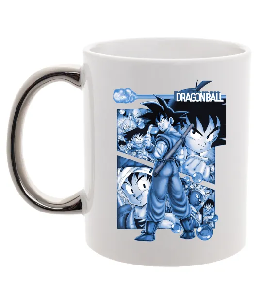 Чашка с цветной ручкой Dragon Ball Серебро фото
