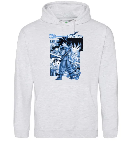 Женская толстовка (худи) Dragon Ball Серый меланж фото