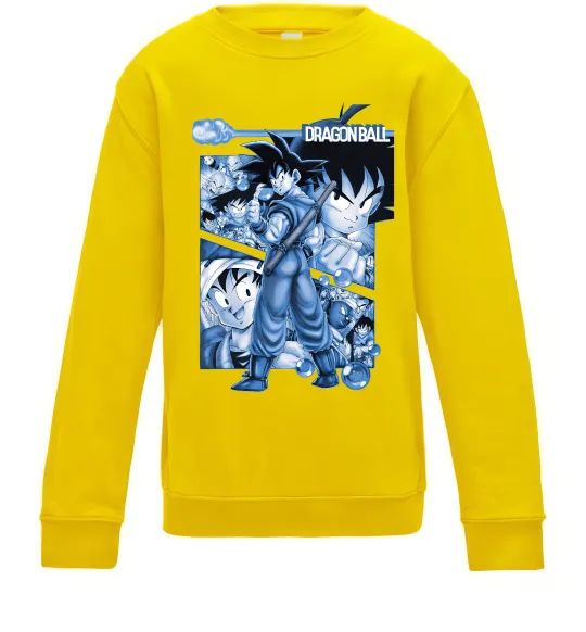Детский Свитшот Dragon Ball Солнечно желтый фото