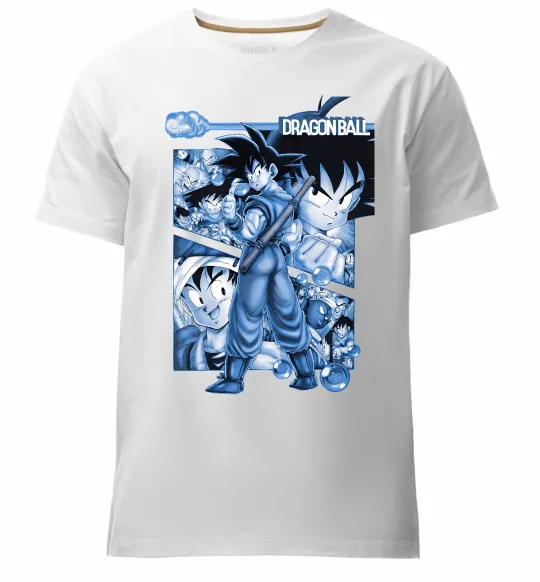 Мужская премиум футболка Dragon Ball Белый фото
