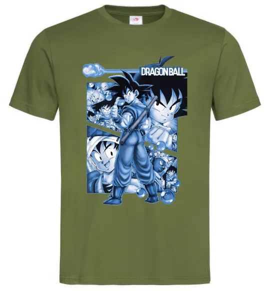 Мужская футболка Dragon Ball Оливковый фото