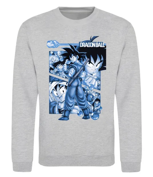 Свитшот Dragon Ball Серый меланж фото