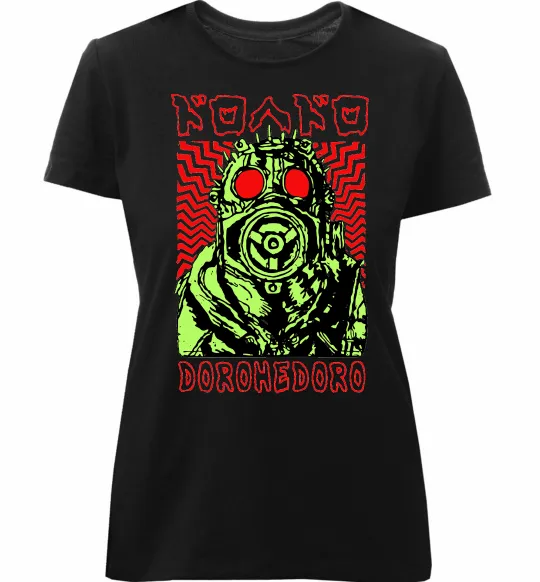 Жіноча преміум футболка Dorohedoro art Чорний фото