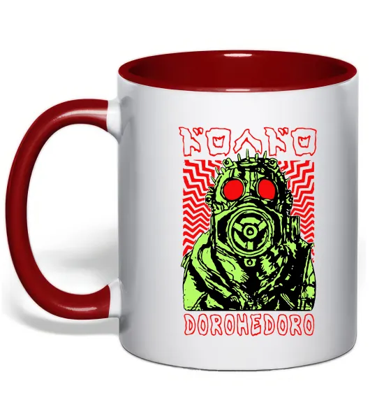 Чашка з кольоровою ручкою Dorohedoro art Червоний фото