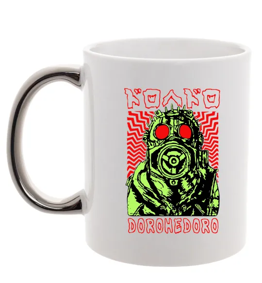 Чашка з кольоровою ручкою Dorohedoro art Срібло фото