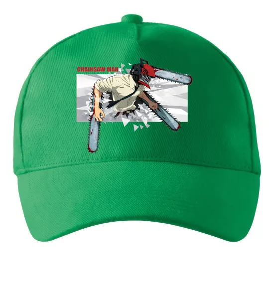 Кепка Chainsaw man Зеленый фото