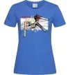 Жіноча футболка Chainsaw man Яскраво-синій фото