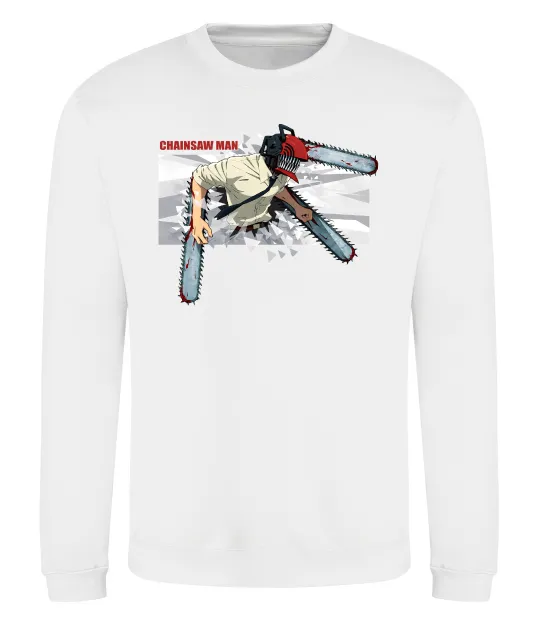 Свитшот Chainsaw man Белый фото
