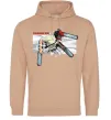 Женская толстовка (худи) Chainsaw man Песочный фото