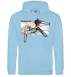 Жіноча толстовка (худі) Chainsaw man Блакитний фото