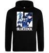 Чоловіча толстовка (худі) BlueLock колаж Чорний фото