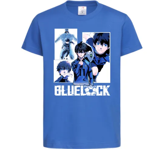 Дитяча футболка BlueLock колаж Яскраво-синій фото