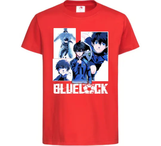 Дитяча футболка BlueLock колаж Червоний фото