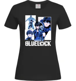 Женская футболка BlueLock колаж Черный фото