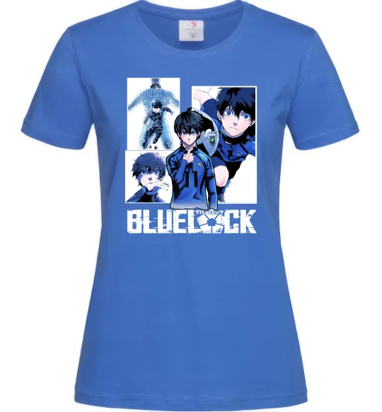 Женская футболка BlueLock колаж Ярко-синий фото