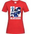 Женская футболка BlueLock колаж Красный фото