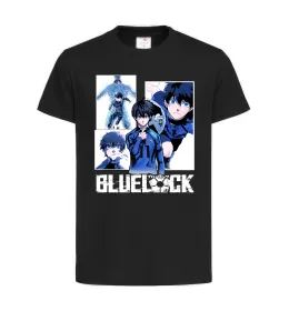 Дитяча футболка BlueLock колаж Чорний фото