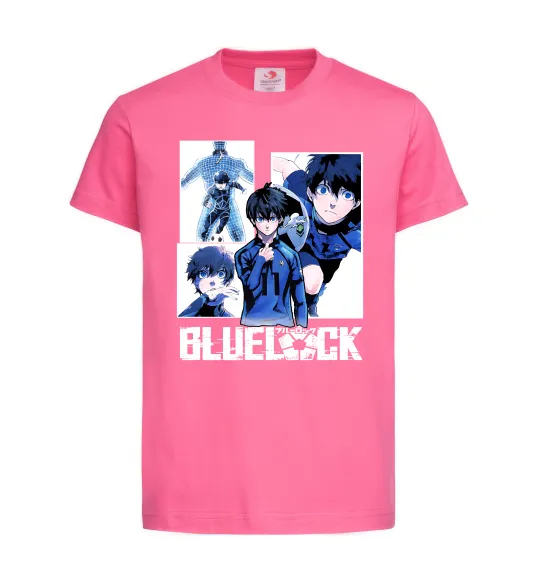 Дитяча футболка BlueLock колаж Яскраво-рожевий фото