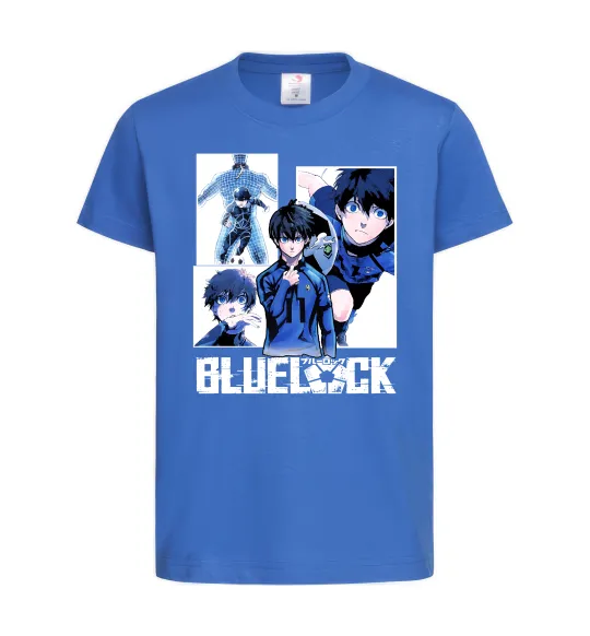 Дитяча футболка BlueLock колаж Яскраво-синій фото
