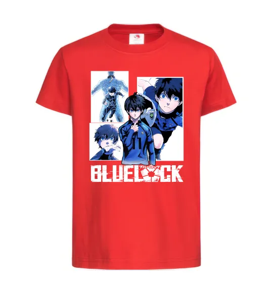 Дитяча футболка BlueLock колаж Червоний фото