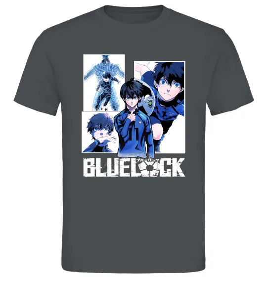 Мужская футболка BlueLock колаж Графит фото