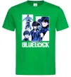 Мужская футболка BlueLock колаж Зеленый фото