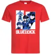 Мужская футболка BlueLock колаж Красный фото