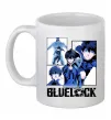 Чашка керамическая BlueLock колаж Белый фото