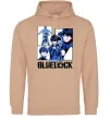 Чоловіча толстовка (худі) BlueLock колаж Пісочний фото
