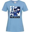Женская футболка BlueLock колаж Голубой фото