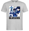 Мужская футболка BlueLock колаж Серый фото