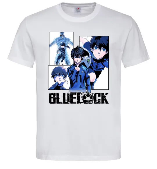 Мужская футболка BlueLock колаж Белый фото