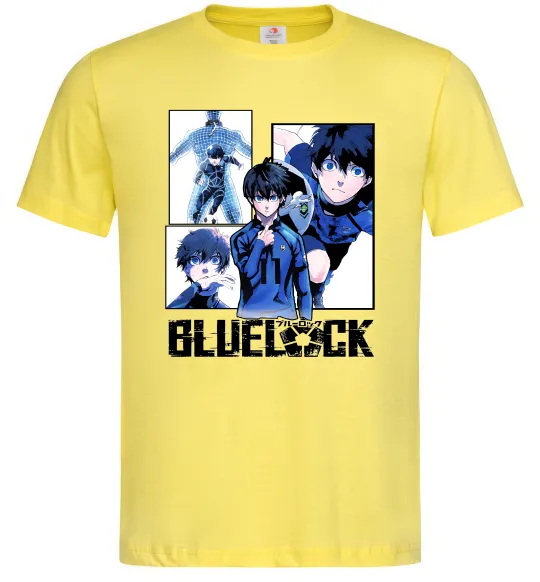 Мужская футболка BlueLock колаж Лимонный фото