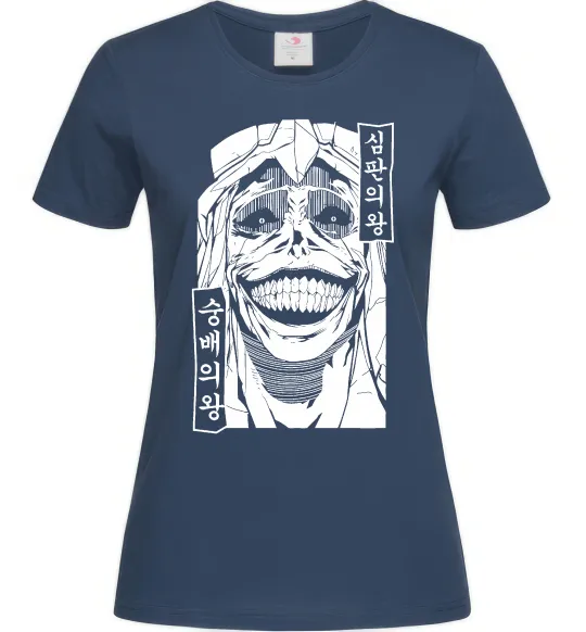 Жіноча футболка Betrayed Solo Leveling Темно-синій фото