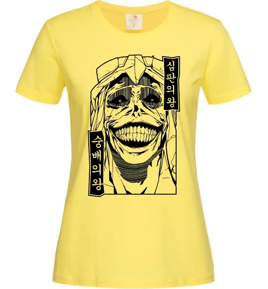 Жіноча футболка Betrayed Solo Leveling Лимонний фото
