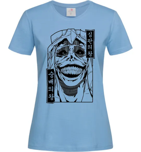 Жіноча футболка Betrayed Solo Leveling Блакитний фото