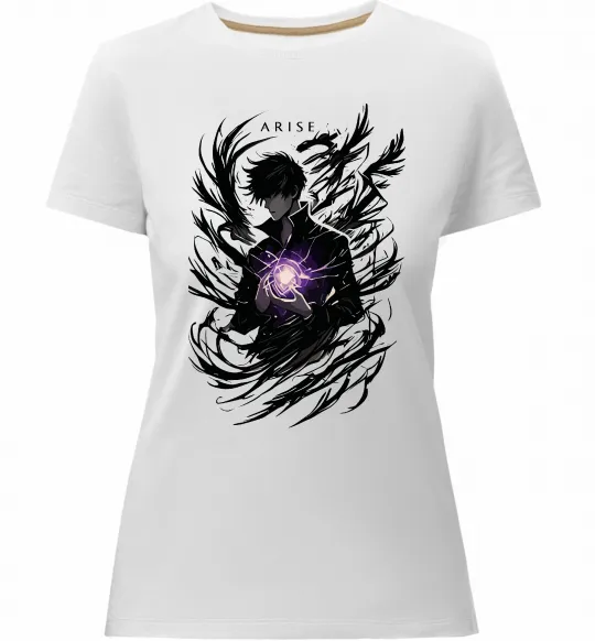 Жіноча преміум футболка Solo leveling Arise Білий фото