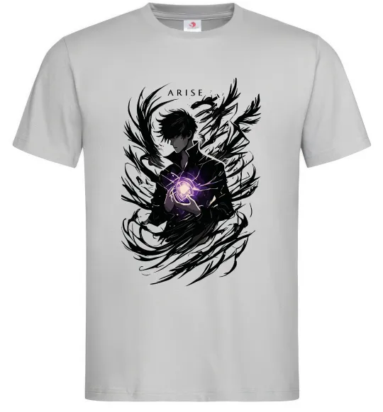 Чоловіча футболка Solo leveling Arise Сірий фото