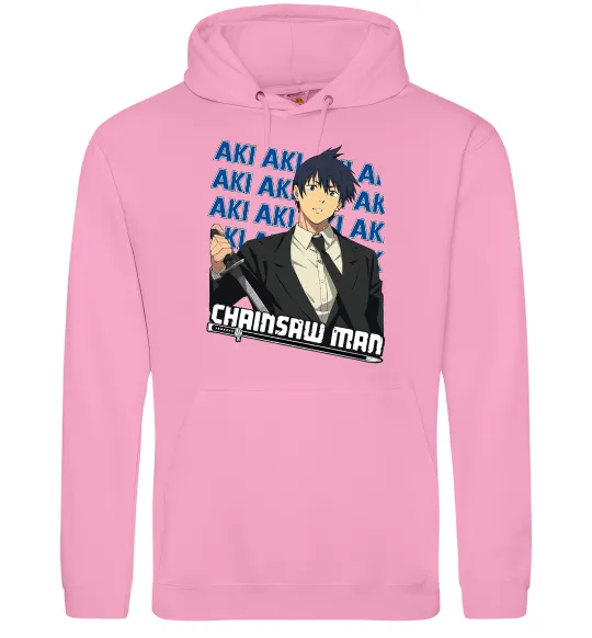 Чоловіча толстовка (худі) Chainsaw Man Aki Рожевий фото