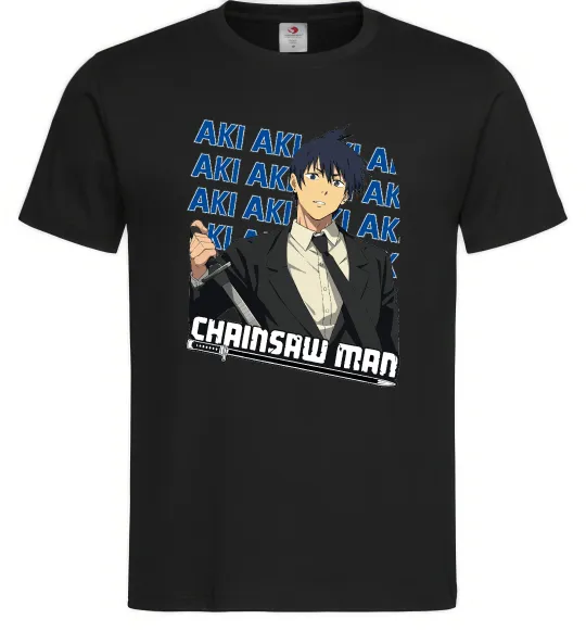 Чоловіча футболка Chainsaw Man Aki Чорний фото