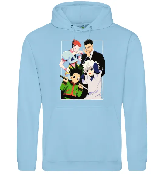 Жіноча толстовка (худі) Hunter x Hunter персонажі Блакитний фото