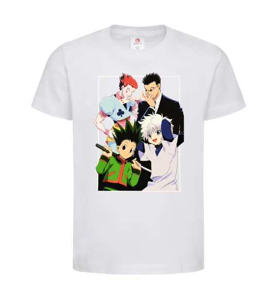 Детская футболка Hunter x Hunter персонажі Белый фото